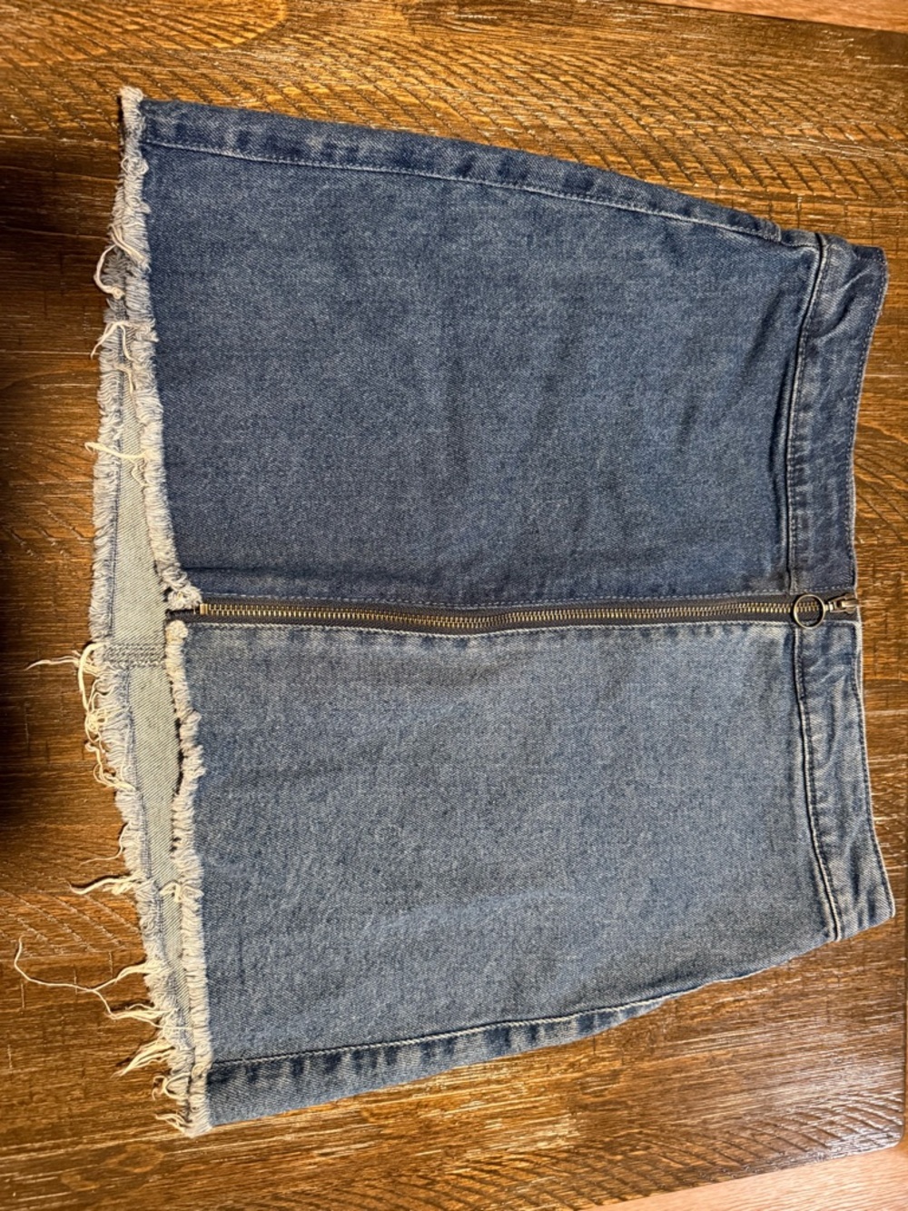 wild fable Blue Denim Mini Skirt with Branded Waistband